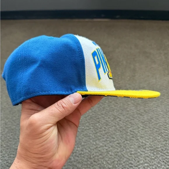 Bioworld Pikachu Yellow Blue White Snapback Hat - Picture 2 of 8